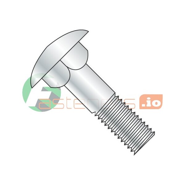 Newport Fasteners 5/8-11 x 30" Carriage Bolts, Partial Thread, Steel/Zinc, Partially Threaded, 6" of Thread, 5PK 335543 - main